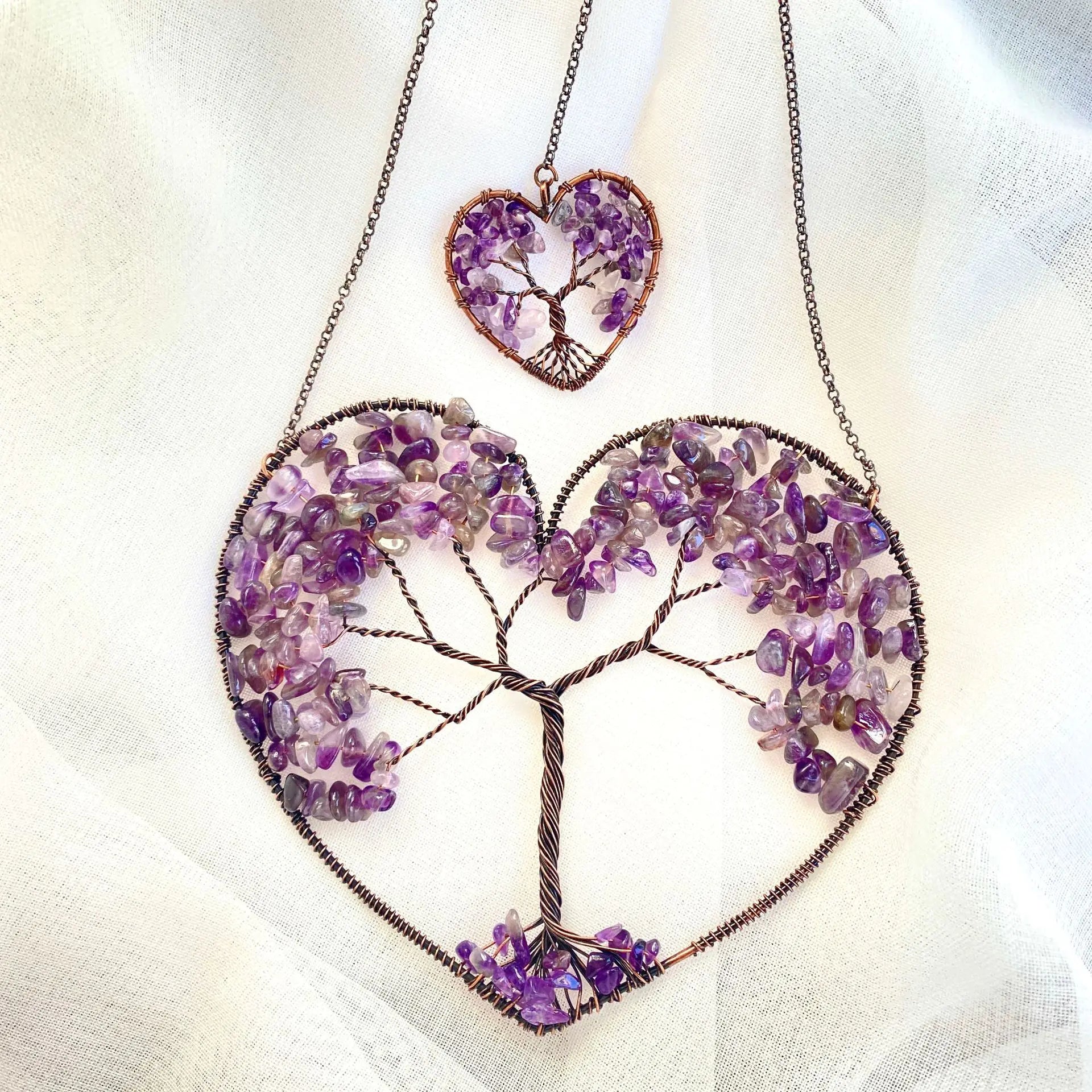 Crystal Heart Tree Of Life Dreamcatcher Sorceress Sanctuary