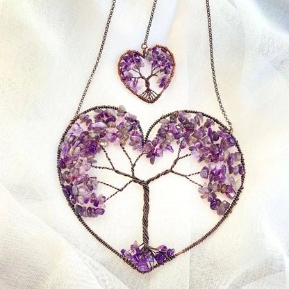 Crystal Heart Tree Of Life Dreamcatcher Sorceress Sanctuary