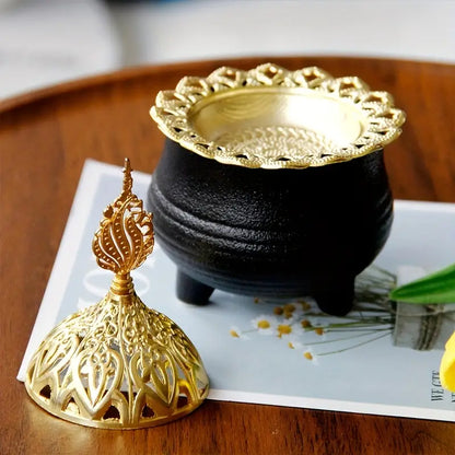 Golden Metal | Incense Burner