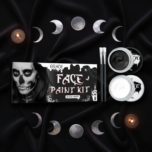 Halloween Black and White Body Painting Makeup Set Sorceress Sanctuary