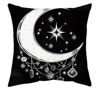 Moon Crystal-Printed Pillowcase