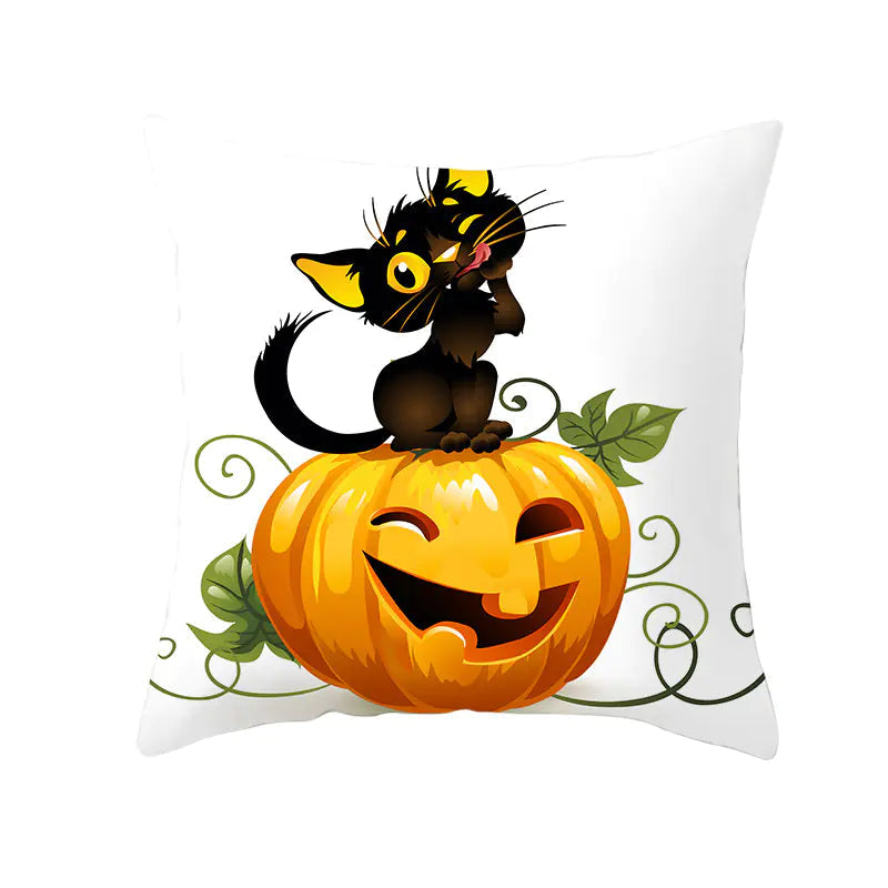 Halloween Witchy Cat & Pumpkin | Pillowcases Sorceress Sanctuary