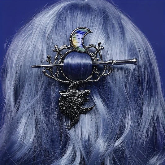 Wolf Moon Vintage Hair Pin
