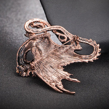 Dragon Rhinestone Brooch