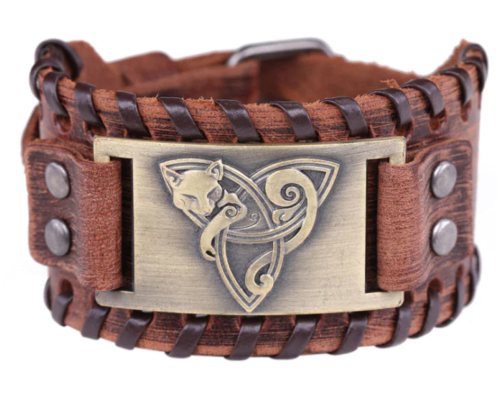 Antique Fox Leather Bracelet
