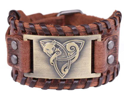 Antique Fox Leather Bracelet