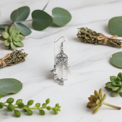 Vintage Harry Potter Punk Magic Earrings with Stars Sorceress Sanctuary