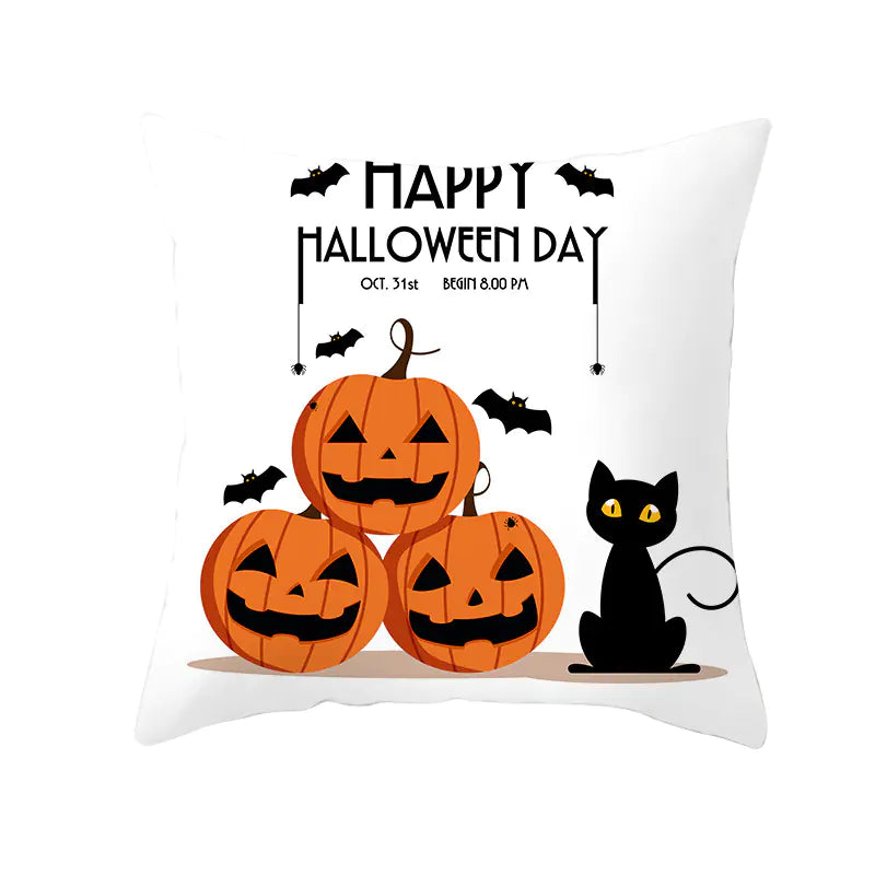 Halloween Witchy Cat & Pumpkin | Pillowcases Sorceress Sanctuary