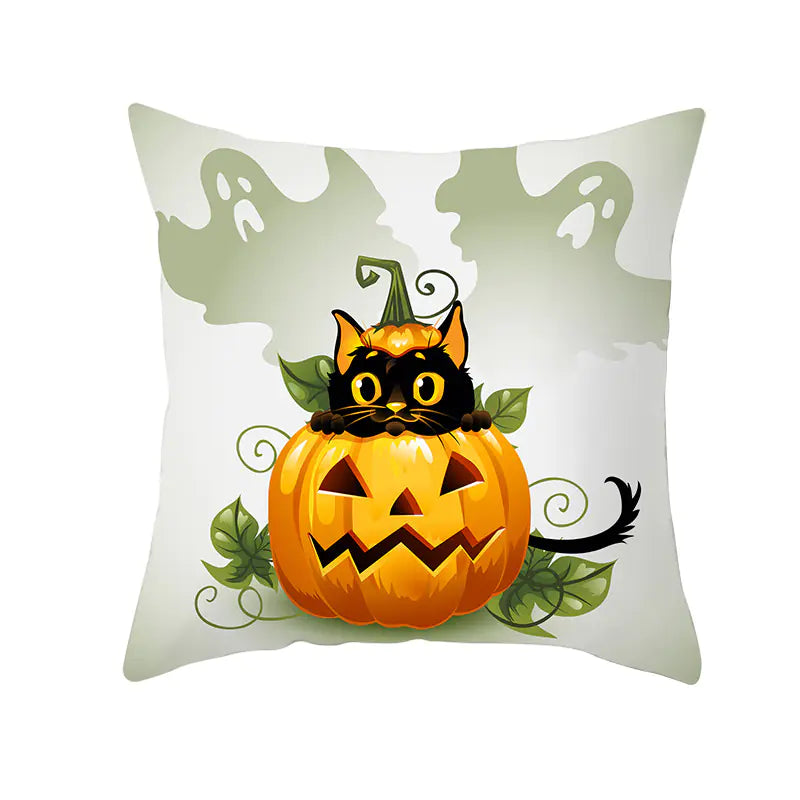 Halloween Witchy Cat & Pumpkin | Pillowcases Sorceress Sanctuary