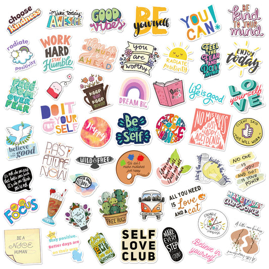 Cute Inspirational Stickers | 50 Pcs