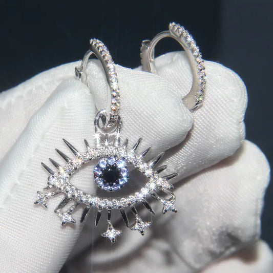 Devil Eye Hoop Earrings