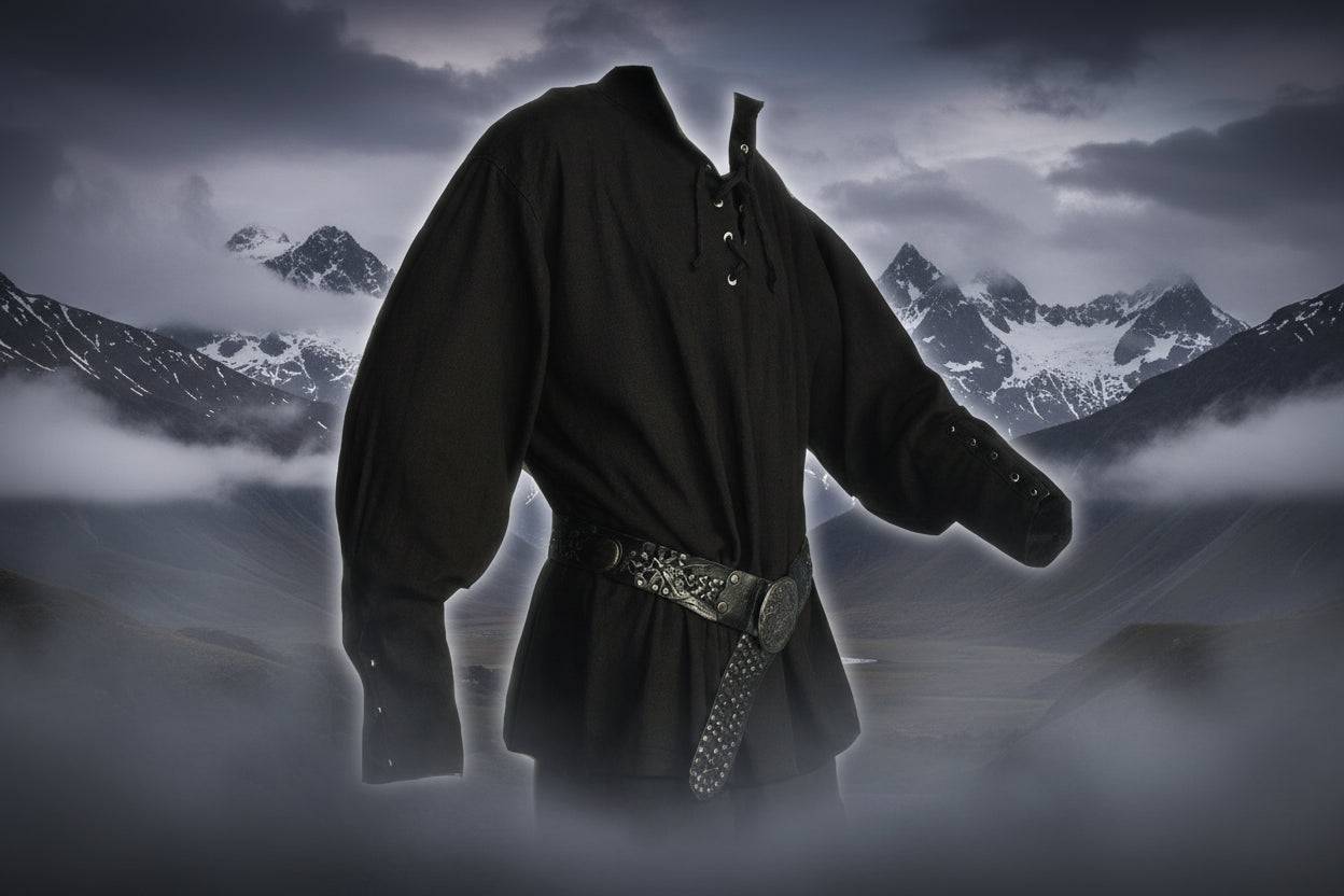 Medieval Stand Collar Shirt