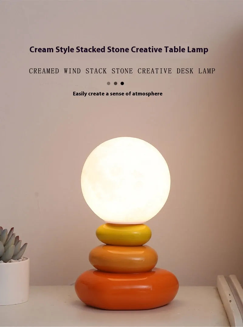 Zen Stacked Stone Lamp