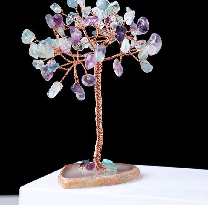 Natural Crystal Tree |  Amethyst Base Sorceress Sanctuary