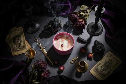 Crystal Flower Candle - Sorceress Sanctuary Colorful Cup Gift Box: 7 * 5cm = diameter * height / Soy wax: fruit blood orange-Colorful Cup Gift Box: 7 * 5cm = diameter * height / Handmade shape: Green Grape-Colorful Cup Gift Box: 7 * 5cm = diameter * height / Crystal Stone: British pear freesia-Colorful Cup Gift Box: 7 * 5cm = diameter * height / Handmade shape: Coffee Fragrance-Colorful Cup Gift Box: 7 * 5cm = diameter * height / Soy wax: Verbena