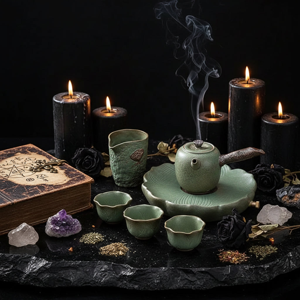 Ceramic Teacup and Teapot Set, Simple and Portable Sorceress Sanctuary