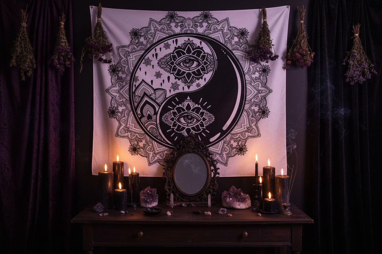 Home Decor Tapestry Wall Hanging Decor Sorceress Sanctuary