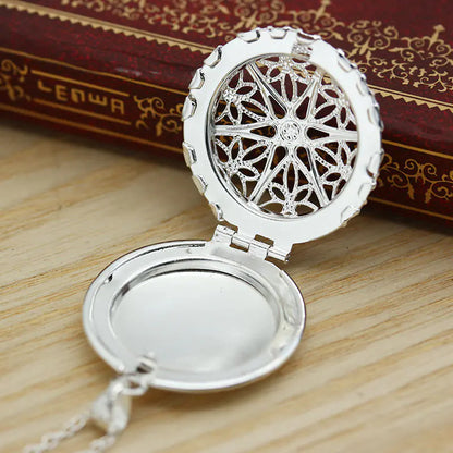Heart-Shaped Necklace | Hollow Photo Locket