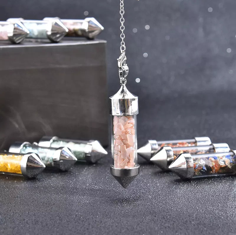 Chakra Wishing Bottle Pendulum Sorceress Sanctuary