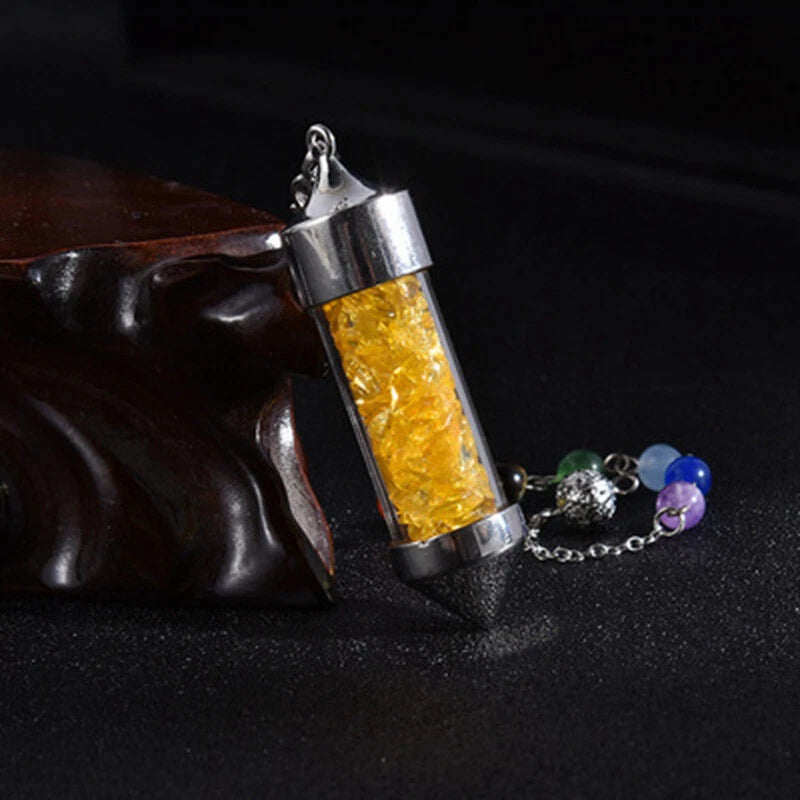 Chakra Wishing Bottle Pendulum Sorceress Sanctuary