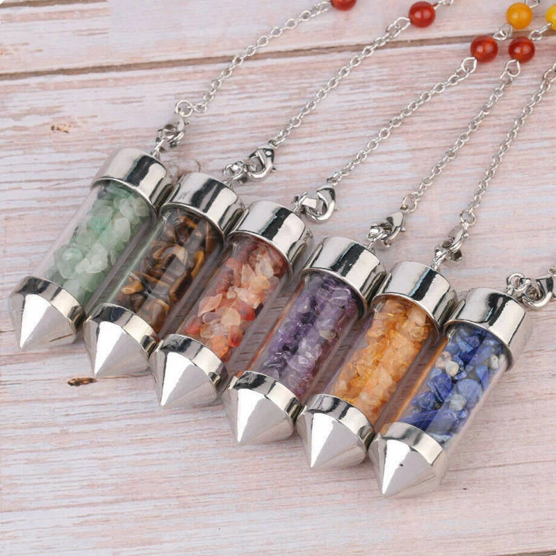 Chakra Wishing Bottle Pendulum Sorceress Sanctuary
