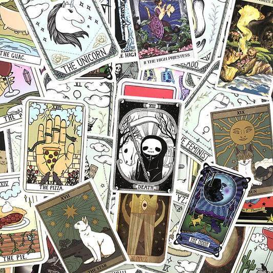 50 Tarot Card Waterproof Stickers