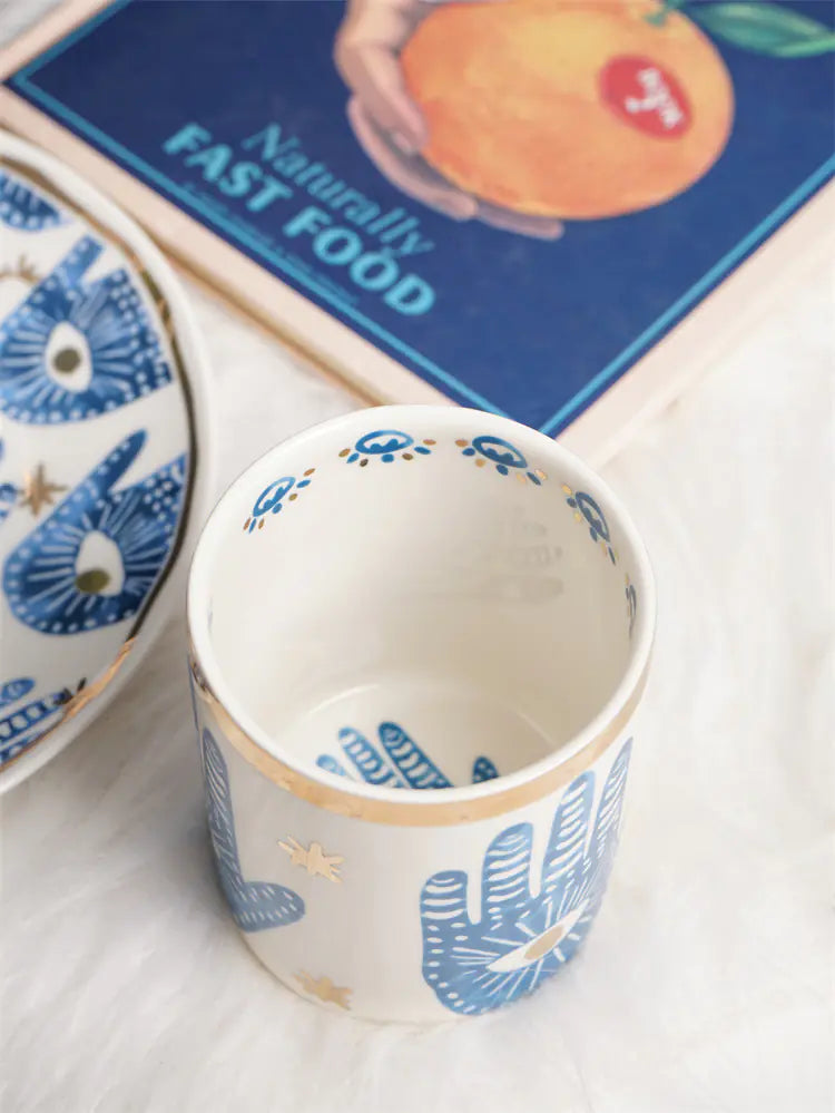 Spiritual Healing | Ceramic Plate & Candle Holder Set Sorceress Sanctuary