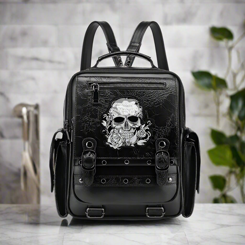 Skull Head Embroidered | Shoulder Bag