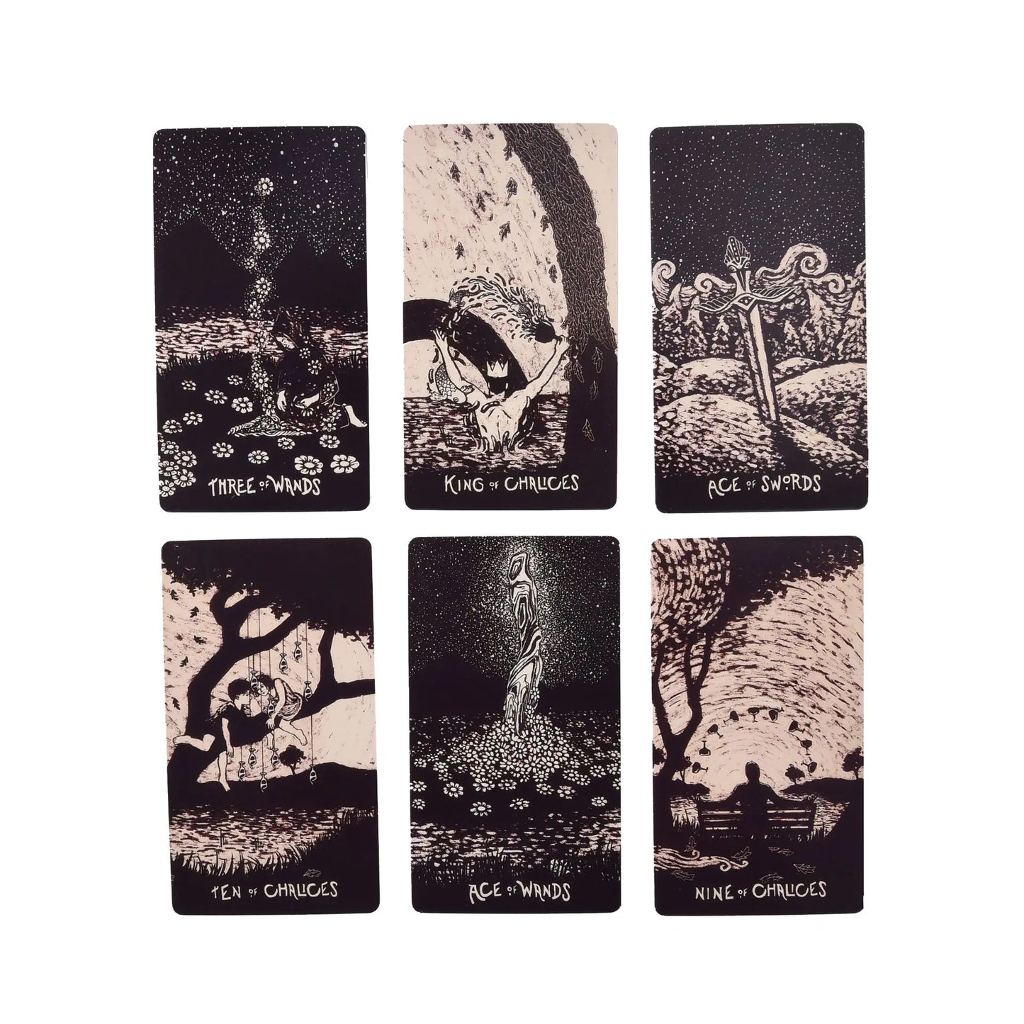 Black & White Light Visions | Tarot Cards