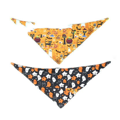 Halloween Pet Bandana | Double Sided