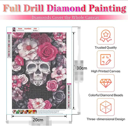 5D DIY Diamond Painting Kit | Halloween Skull