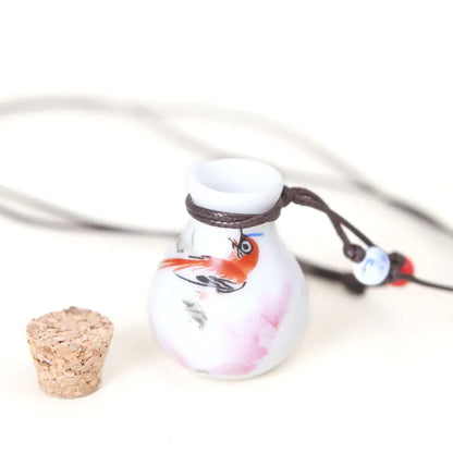 Ceramic Wish Bottle Necklace
