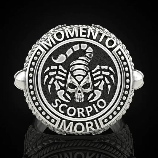 Scorpio Skull Ring