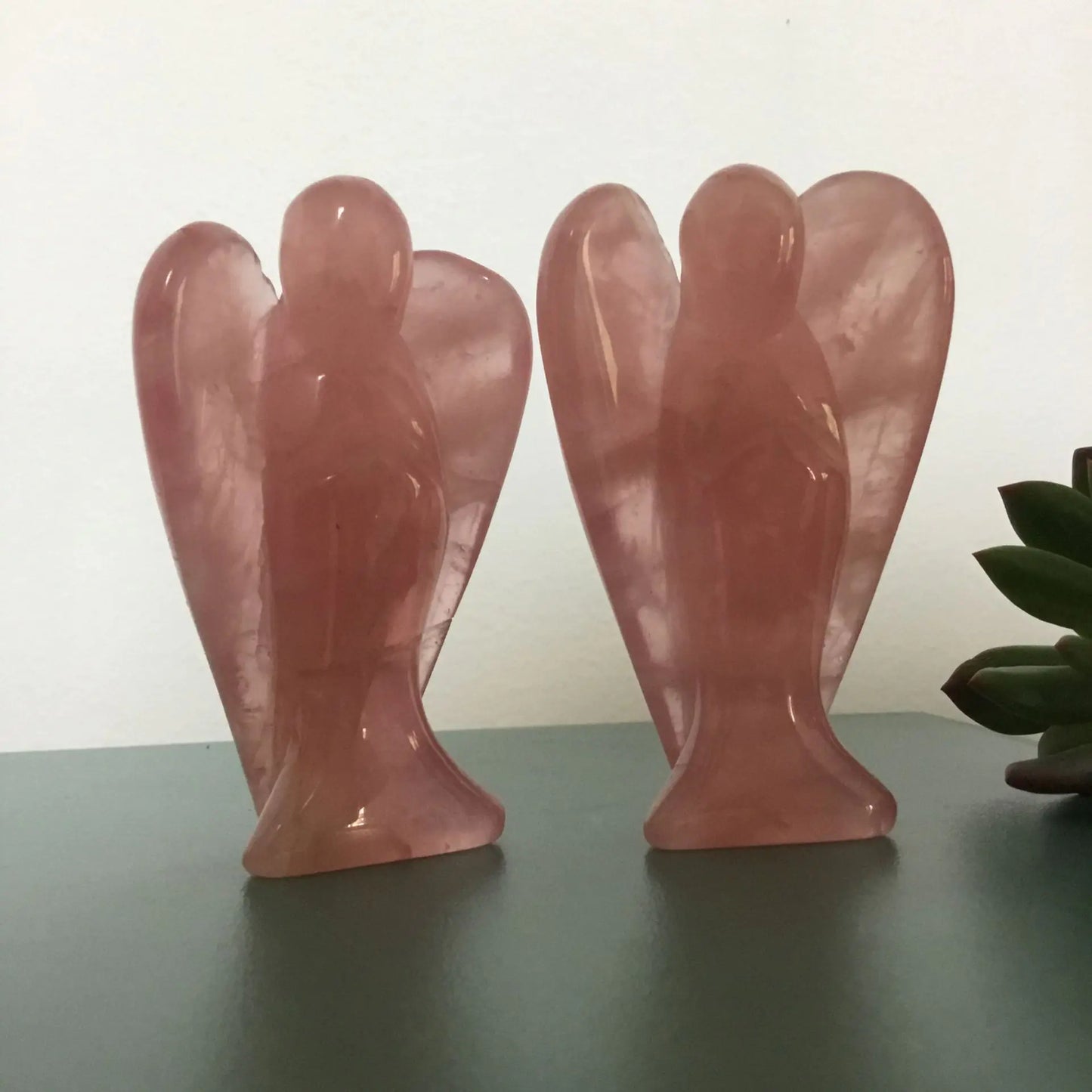 Natural Rose Quartz Angel