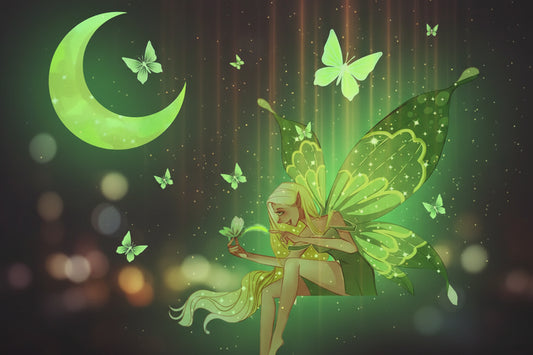 Glow-in-the-Dark Fairy Mermaid Butterfly Wall Stickers Sorceress Sanctuary