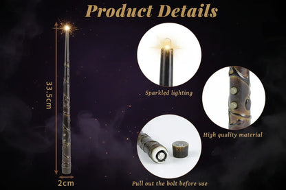 Floating Wand Candles - Sorceress Sanctuary Yellow Flash 12 Pack / Glow magic wand (2.0*33.2cm)-Yellow Flash 12 Pack / Pattern magic wand (2.0*33.2cm)-Yellow Flash 20 Pack / Pattern magic wand (2.0*33.2cm)-Yellow Flash 20 Pack / Glow magic wand (2.0*33.2cm)-Warm White Flash 12 Pack / Glow magic wand (2.0*33.2cm)