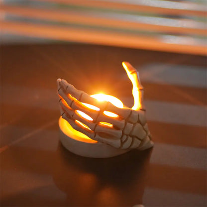 Skeleton Hand Candle Holder