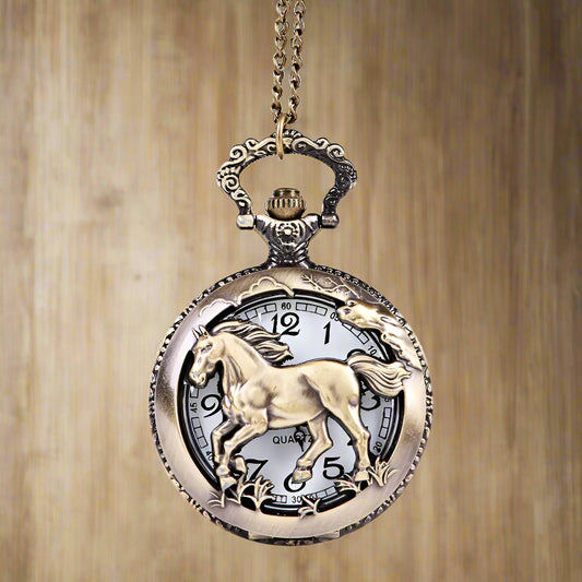 Antique Horse Pocket Watch