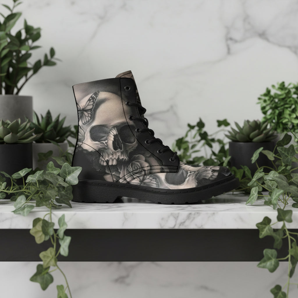 Casual Christmas Print Halloween Boots for Men Sorceress Sanctuary
