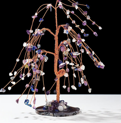 Natural Crystal Tree |  Amethyst Base Sorceress Sanctuary