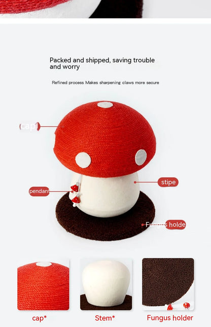 Mushroom Cat Scratcher
