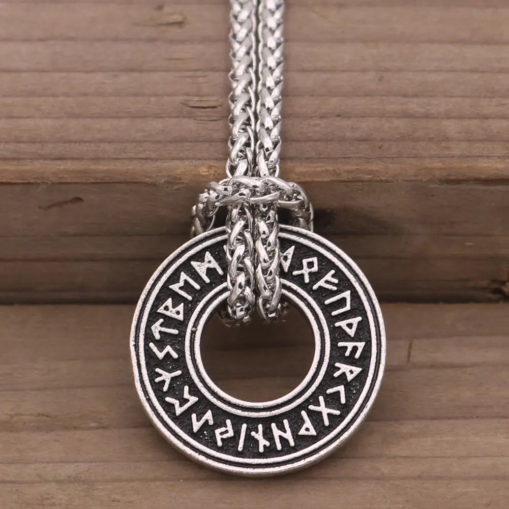 Viking Rune Circle Necklace