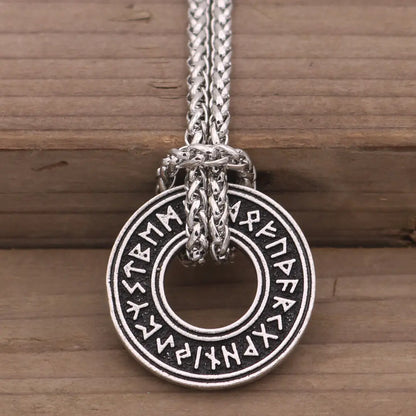 Viking Rune Circle Necklace