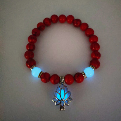 Glowing Turquoise Bead Energy Bracelet Sorceress Sanctuary