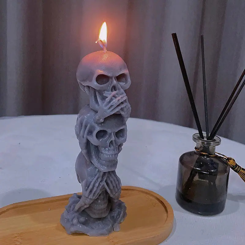 2PCS Skull Scented Candles Sorceress Sanctuary