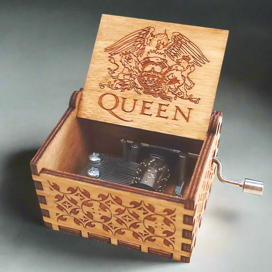 Queen Carved Music Box