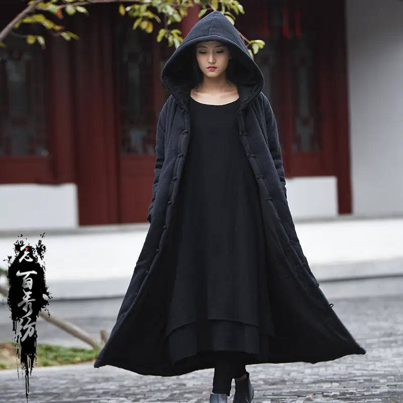 Retro Hooded Wiccan Robe