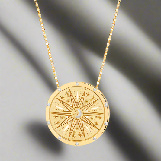 Tarot Stainless Steel Pendant Necklace