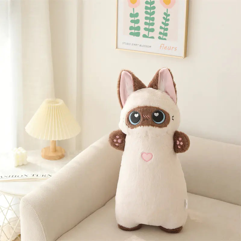 Siamese Cat & Pig Long Plushies