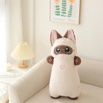 Siamese Cat & Pig Long Plushies